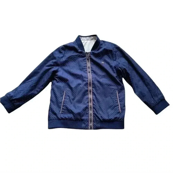 Mayoral Polka Dot Navy/ Beige Reversable Toddler Boy JacketSZ 3-4T - Picture 1 of 5